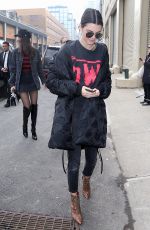 KENDALL JENNER Out and About in New York 02/15/2017