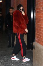 KENDALL JENNER Out for Dinner at Carbone in New York 02/16/2017