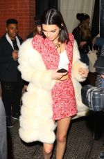 KENDALL JENNER Out for Dinner in New York 02/14/2017