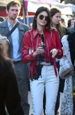 KENDALL JENNER Shopping in Portobello Road Market in Notting Hill 02/18/2017