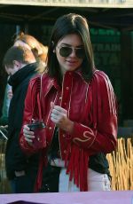 KENDALL JENNER Shopping in Portobello Road Market in Notting Hill 02/18/2017
