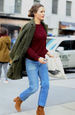 KERI RUSSELL Out and About in New York 02/02/2017