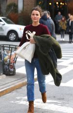 KERI RUSSELL Out and About in New York 02/02/2017