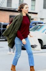 KERI RUSSELL Out and About in New York 02/02/2017