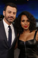 KERRY WASHINGTON at Jimmy Limmel Live 02/09/2017