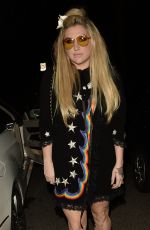 KESHA SEBERT Arrives at CAA Pre-Grammy Party in West Hollywood 02/11/2017