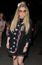 KESHA SEBERT Arrives at CAA Pre-Grammy Party in West Hollywood 02/11/2017