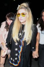 KESHA SEBERT Arrives at CAA Pre-Grammy Party in West Hollywood 02/11/2017