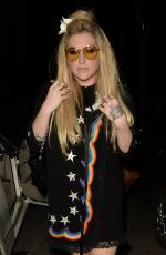KESHA SEBERT Arrives at CAA Pre-Grammy Party in West Hollywood 02/11/2017