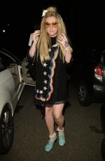 KESHA SEBERT Arrives at CAA Pre-Grammy Party in West Hollywood 02/11/2017