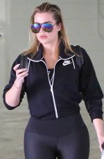 KHLOE KARDASHIAN in Tights Out in Beverly Hills 02/12/2017