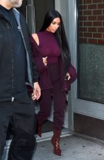 KIM KARDASHIAM Out and About in New York 02/15/2017