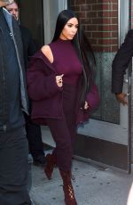 KIM KARDASHIAM Out and About in New York 02/15/2017