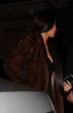 KIM KARDASHIAN and Kanye West Out for Dinner in Los Angeles 02/18/2017
