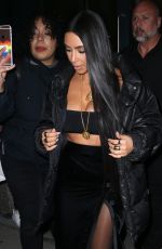 KIM KARDASHIAN and Kanye West Out for Dinner in New York 02/14/2017