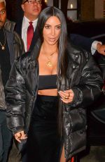 KIM KARDASHIAN and Kanye West Out for Dinner in New York 02/14/2017
