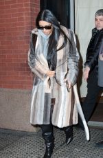 KIM KARDASHIAN Leaves Her Hotel in New York 02/14/2017