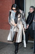 KIM KARDASHIAN Leaves Her Hotel in New York 02/14/2017