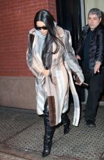 KIM KARDASHIAN Leaves Her Hotel in New York 02/14/2017