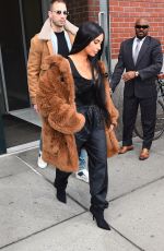 KIM KARDASHIAN Out and About in New York 02/16/2017
