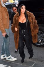 KIM KARDASHIAN Out and About in New York 02/16/2017