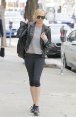 KIMBERLY STEWART in Leggings Out Shopping in West Hollywood 02/19/2017