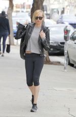 KIMBERLY STEWART in Leggings Out Shopping in West Hollywood 02/19/2017