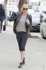 KIMBERLY STEWART in Leggings Out Shopping in West Hollywood 02/19/2017