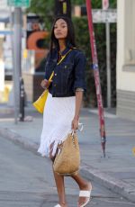 JOURDAN DUNN on the Set of a Photoshoot on Venice Beach 01/31/2017