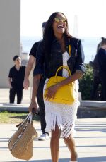 JOURDAN DUNN on the Set of a Photoshoot on Venice Beach 01/31/2017
