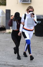 KOURTNEY and KHLOE KARDASHIAN Out in Calabasas 02/05/2017