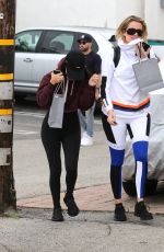 KOURTNEY and KHLOE KARDASHIAN Out in Calabasas 02/05/2017