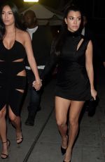 KOURTNEY KARDASHIAN at Delilah in Hollywood 02/12/2017