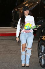 KOURTNEY KARDASHIAN in Ripped Jeans Out in Woodland Hills 02/15/2017