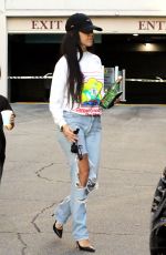 KOURTNEY KARDASHIAN in Ripped Jeans Out in Woodland Hills 02/15/2017