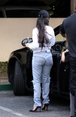 KOURTNEY KARDASHIAN in Ripped Jeans Out in Woodland Hills 02/15/2017