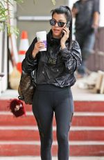 KOURTNEY KARDASHIAN in Tights Leaves a Gym in Calabasas 02/10/2017