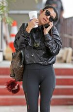 KOURTNEY KARDASHIAN in Tights Leaves a Gym in Calabasas 02/10/2017