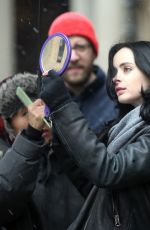 KRYSTEN RITTER on the Set of 