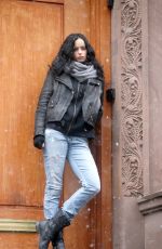 KRYSTEN RITTER on the Set of 