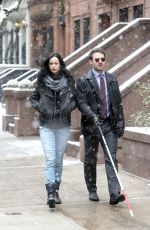KRYSTEN RITTER on the Set of 