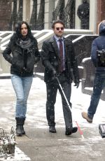 KRYSTEN RITTER on the Set of 