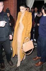 KYLIE JENNER Arrives at Her Pop Up Shop in New York 02/11/2017