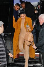 KYLIE JENNER Arrives at Her Pop Up Shop in New York 02/11/2017