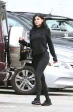 KYLIE JENNER in Tights Out for Lunch at Kabuki Sushi in Los Angeles 02/20/2017