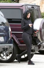 KYLIE JENNER in Tights Out for Lunch at Kabuki Sushi in Los Angeles 02/20/2017