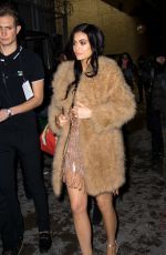 KYLIE JENNER Leaves Jeremy Scott Fashion Show at NYFW 02/10/2017