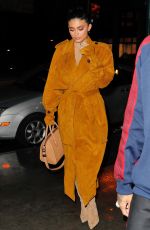 KYLIE JENNER Out for Dinner in New York 0/11/2017