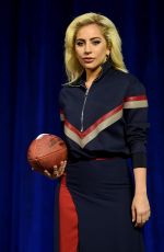 LADY GAGA at Pepsi Zero Sugar Super Bowl LI Halftime Show Press Conference in Houston 02/02/2017