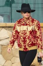 LADY GAGA  Leaves a Starbucks in Malibu 02/08/2017
